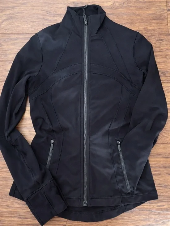 Lululemon Define Jacket Fitted Black Activewear Size 4 - Picture 2 of 4